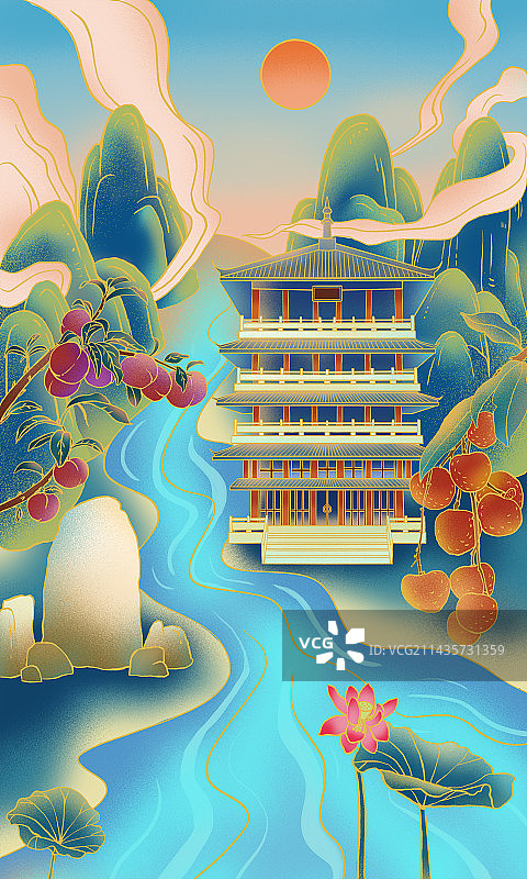 城市插画图片素材