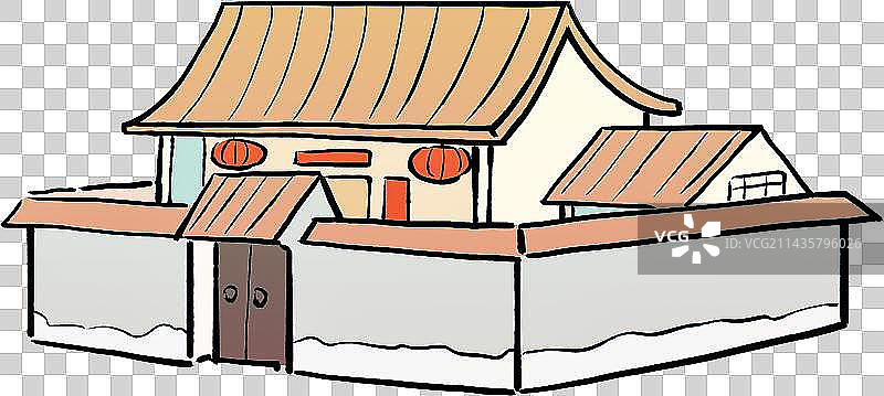 乡村房子元素图片素材