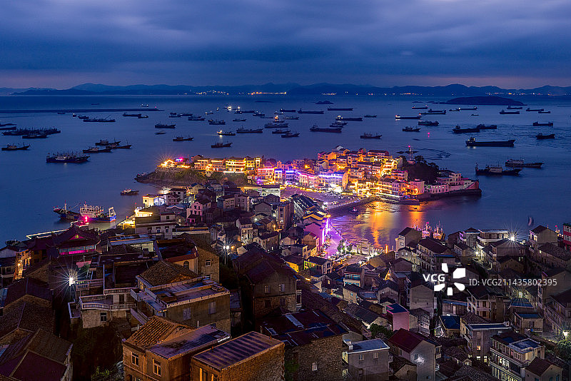 七彩小箬村  浙江温岭石塘 中国版五渔村图片素材