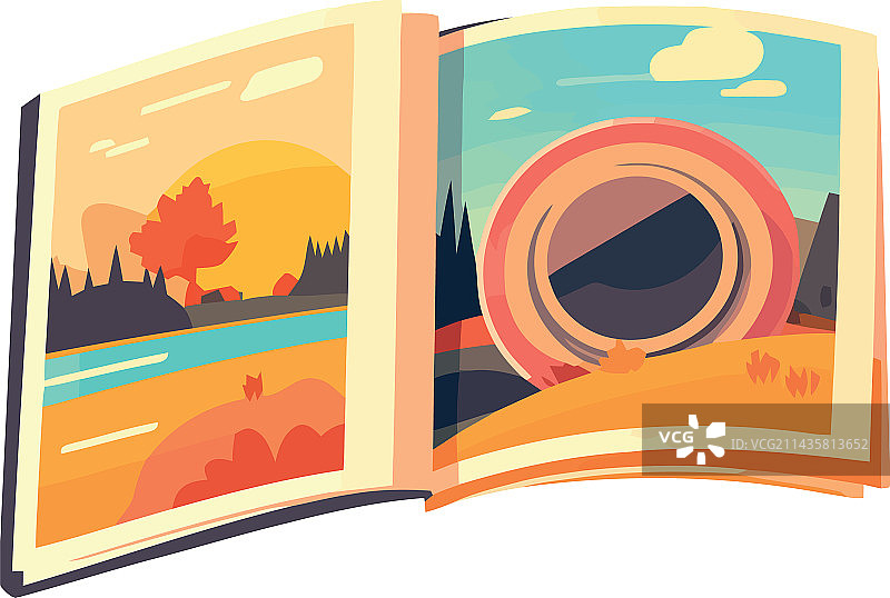 书中的风景图片素材