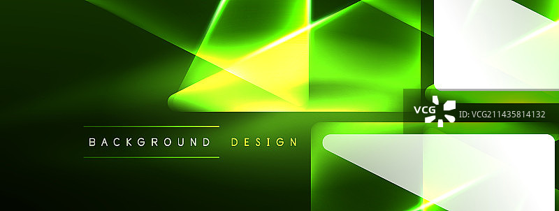 充满活力的几何霓虹灯闪亮线背景图片素材