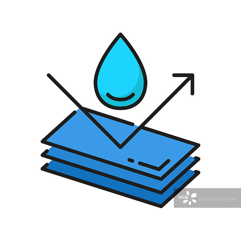 防水材料防水表面图标图片素材