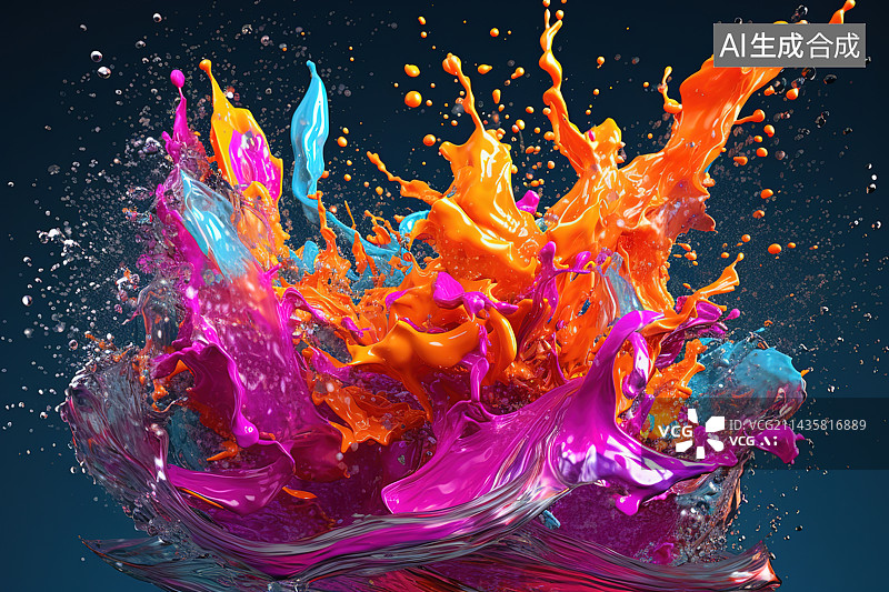 【AI数字艺术】3D抽象艺术背景图片素材