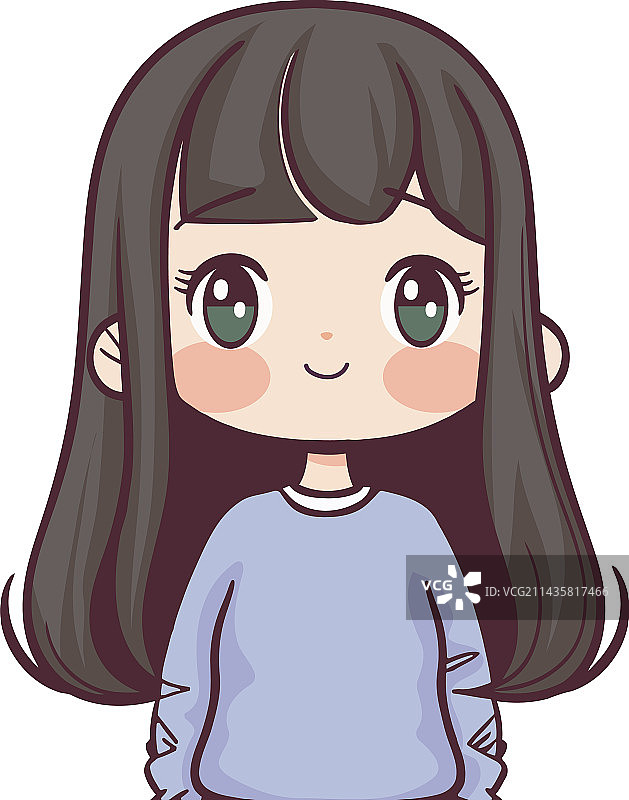 可爱的女孩图片素材