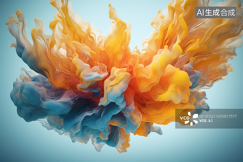 【AI数字艺术】3D抽象艺术背景图片素材