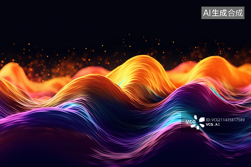 【AI数字艺术】3D抽象艺术背景图片素材