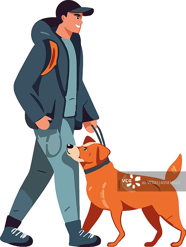 户外纯种可爱小狗图片素材