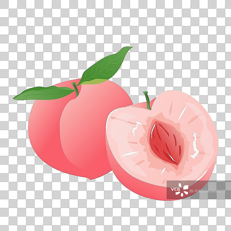 水果夏季热带气候酸甜甜蜜可口的水蜜桃图片素材