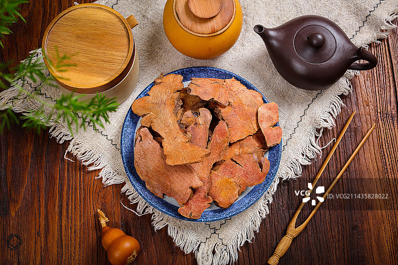 药用植物中医中药材土伏苓图片素材