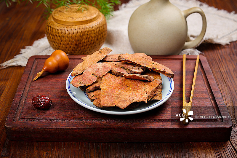 养生保健中医中药材土茯苓图片素材