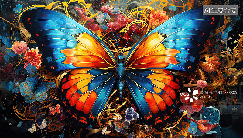 【AI数字艺术】科技类抽象梦幻背景图片素材