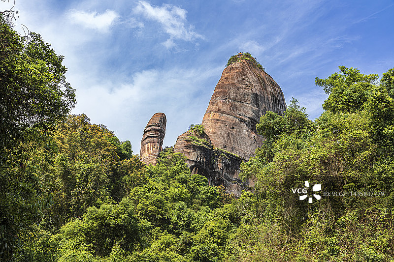韶关丹霞山阳元石图片素材