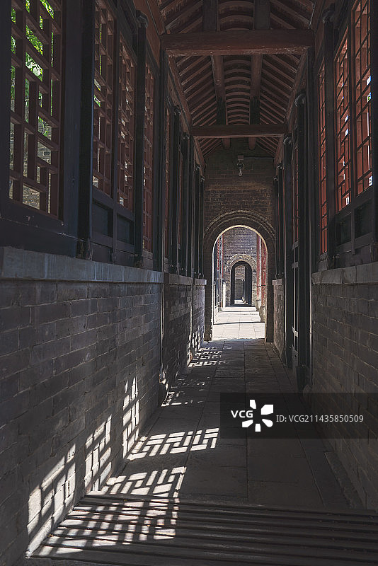南阳府衙景区 走廊图片素材
