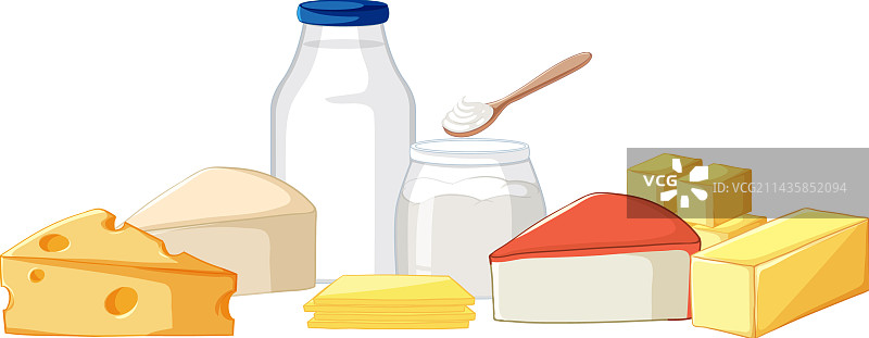乳制品合集图片素材