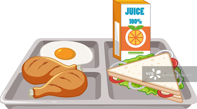 托盘早餐套餐图片素材