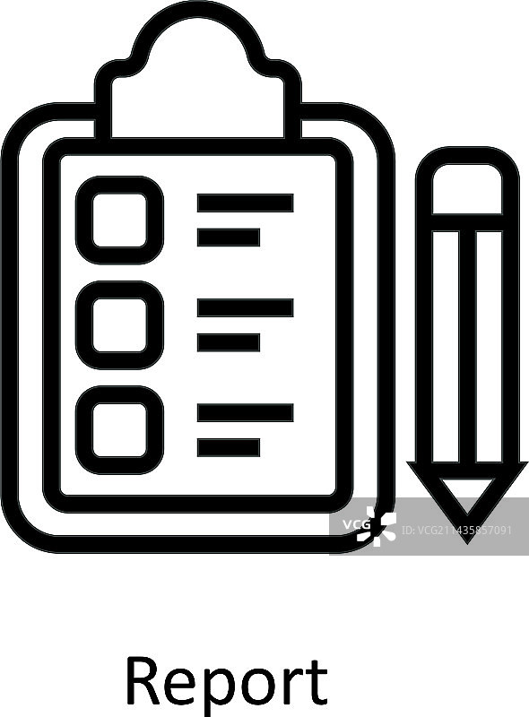 简单的报告大纲图标图片素材