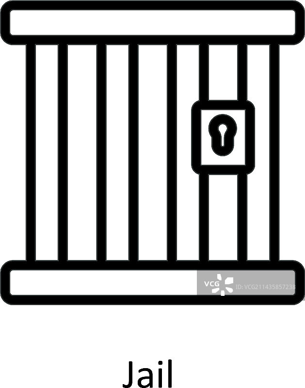 监狱轮廓图标素材图片素材