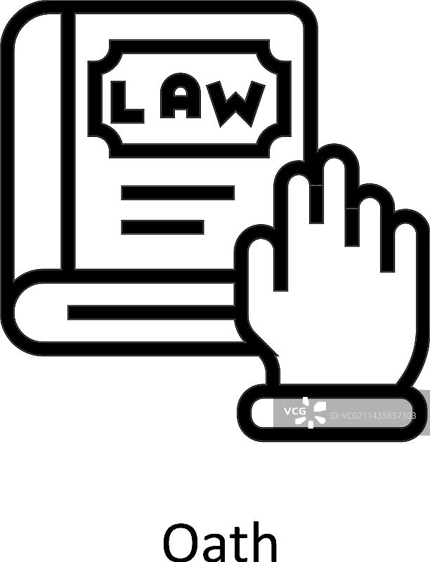 誓言轮廓图标图片素材