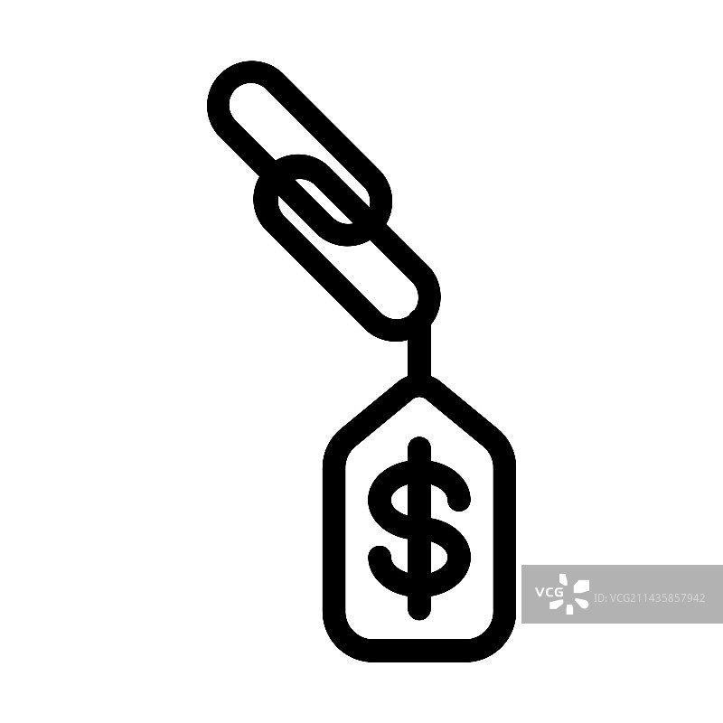 个人销售链接粗线图标图片素材