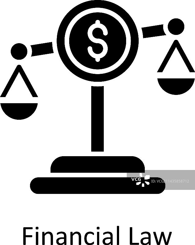 金融法律实心图标图片素材