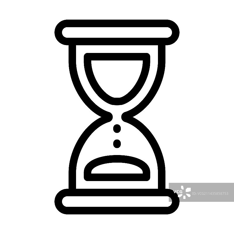 沙漏雕塑家卡通吉祥物图片素材