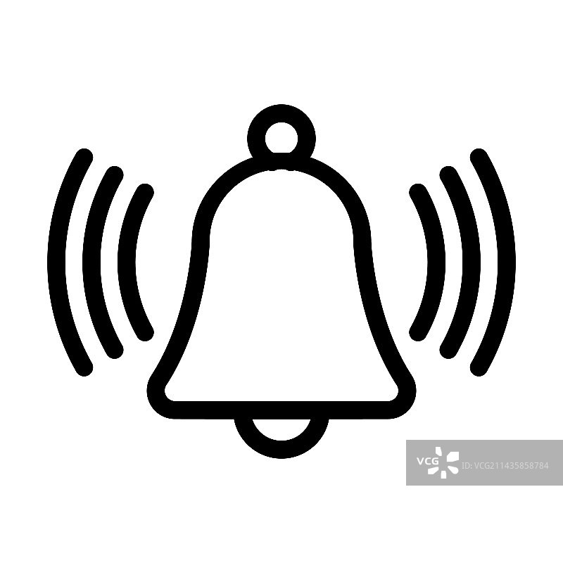 个人和商业用途的警报粗线图标图片素材