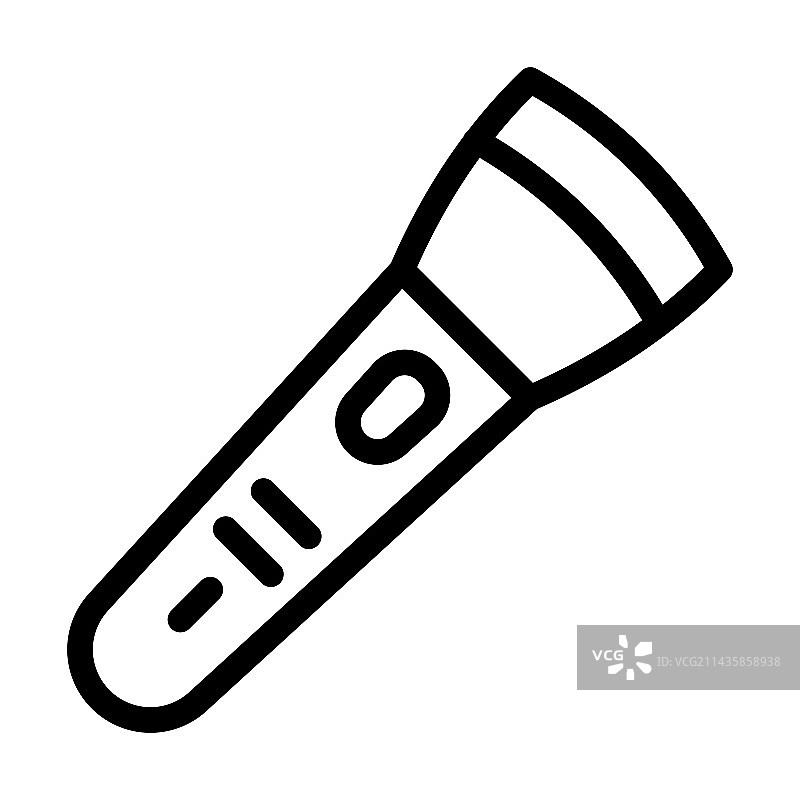 火炬粗线条图标图片素材