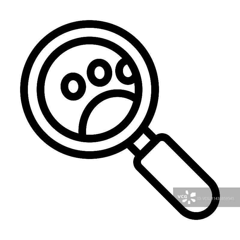 动物学粗线条图标，适用于个人图片素材