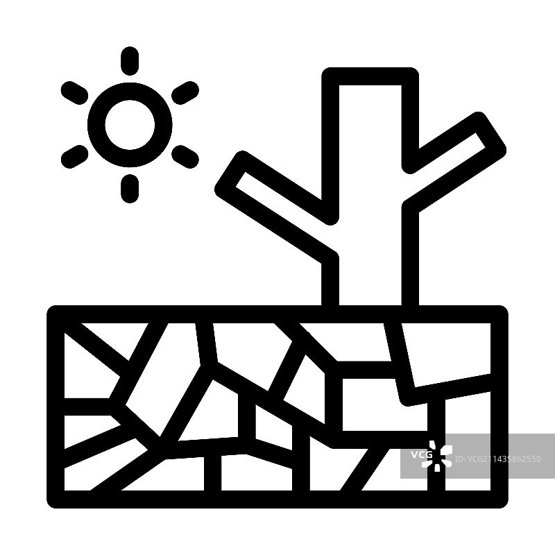 个人用途干旱粗线图标图片素材