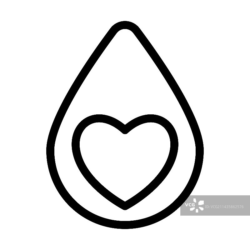 献血粗线条图标（个人及商业用途）图片素材