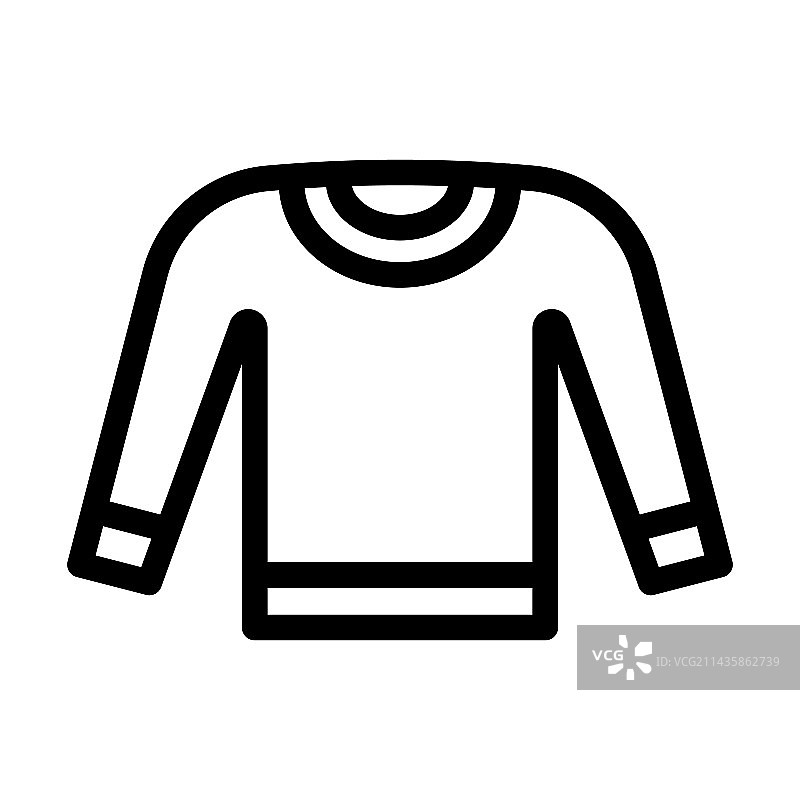 加厚卫衣线条图标图片素材