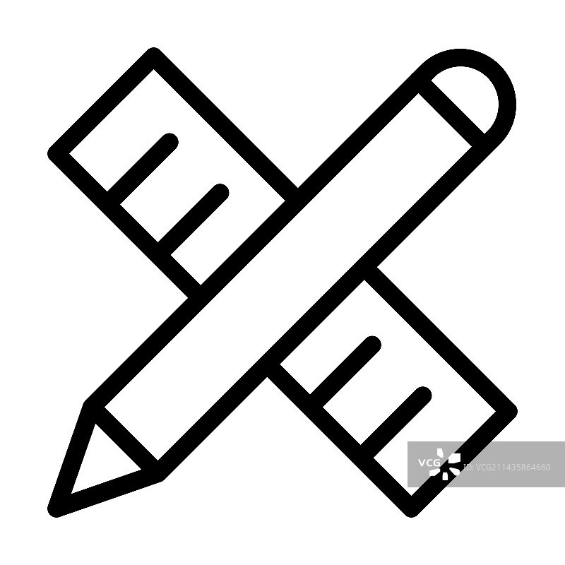 个人设计工具粗线图标图片素材