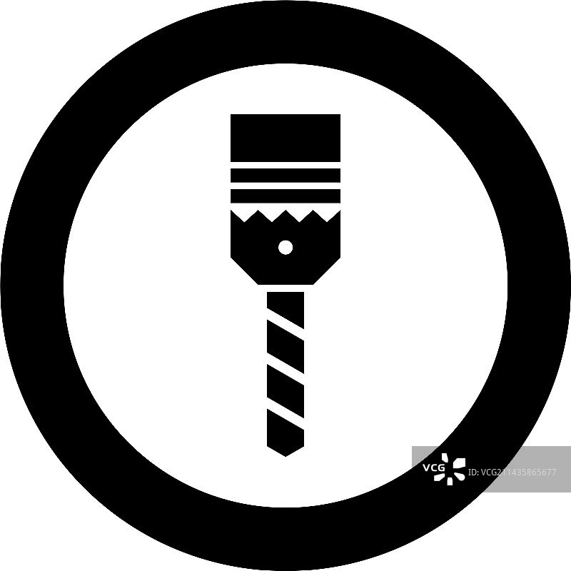 带筒式钻头的电钻文具图标图片素材