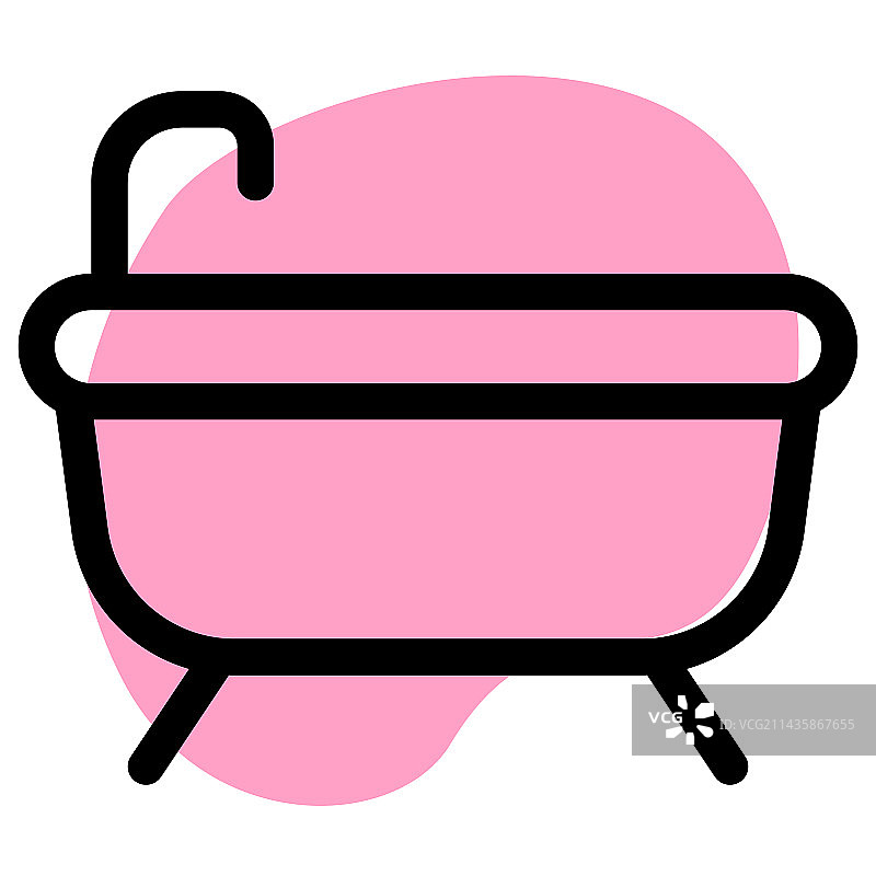 带水龙头的按摩浴缸图片素材