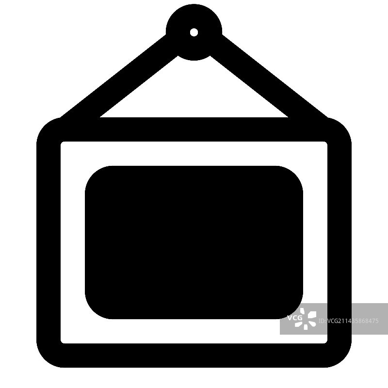 壁挂式复古画框图片素材