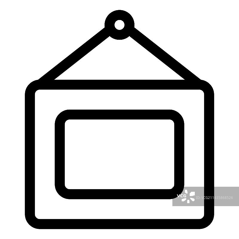 壁挂式复古画框图片素材