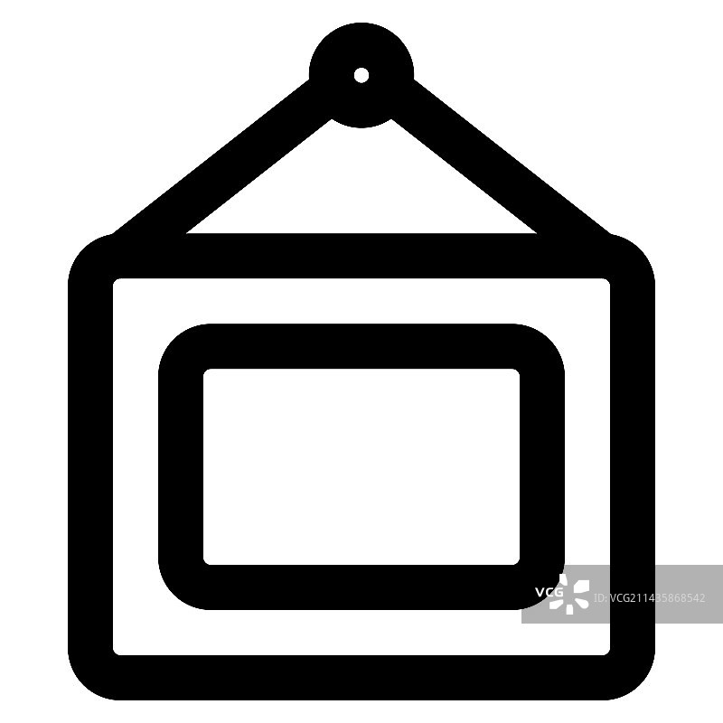 壁挂式复古画框图片素材