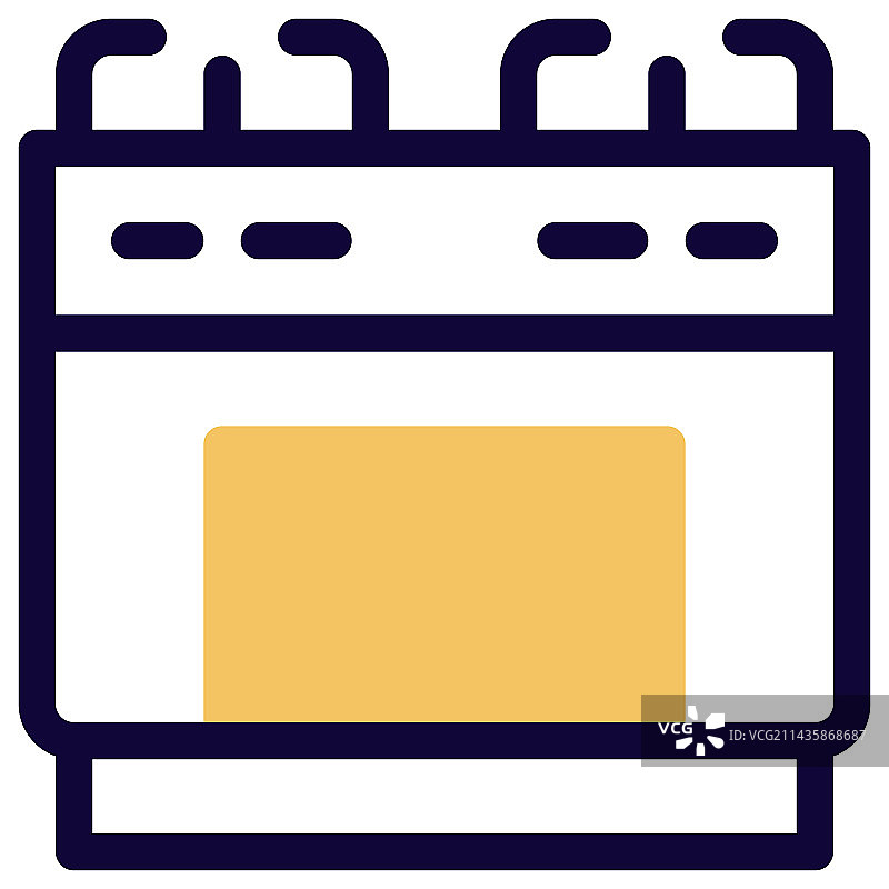 带烤架的现代燃气灶图片素材