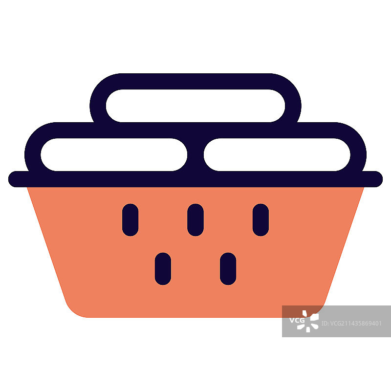 用于装待洗衣物的洗衣篮图片素材