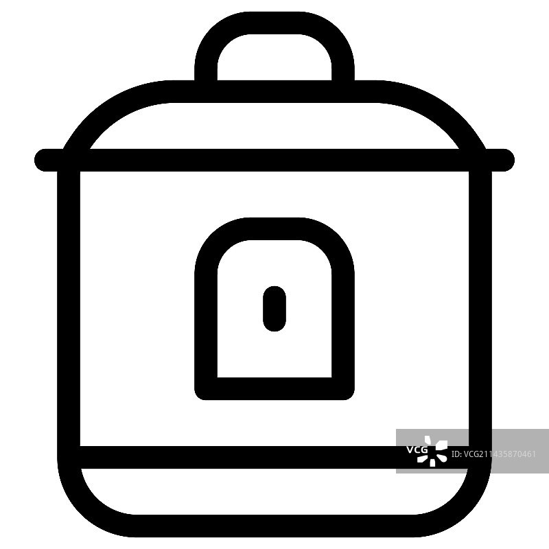 谷物在电压力锅中快速烹饪图片素材