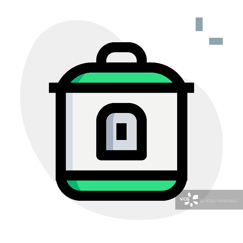 谷物在电压力锅中快速烹饪图片素材