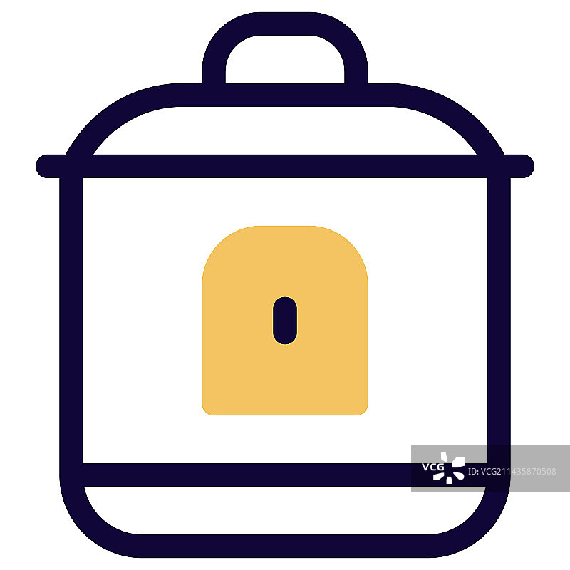 谷物在电压力锅中快速烹饪图片素材