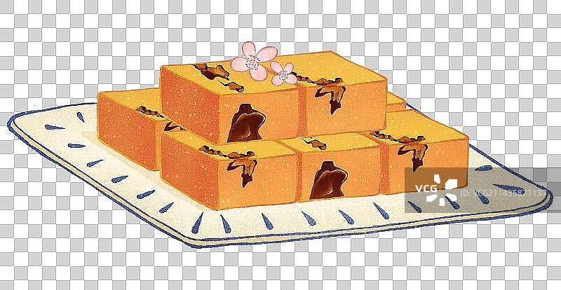 二十四节气夏至美食北京小吃豌豆黄豌豆糕图片素材