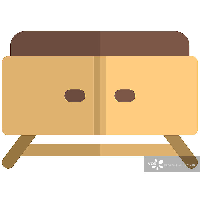 用于放置电视的木制支架图片素材