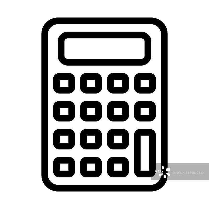 用于个人用途的计算器粗线条图标图片素材