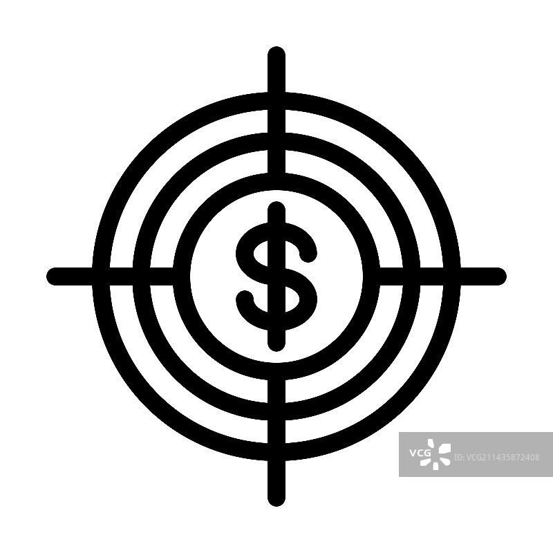 个人目标粗线图标图片素材