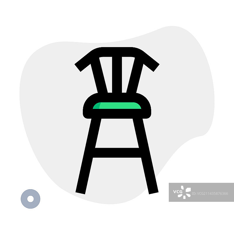 配备靠背的木制吧台凳图片素材