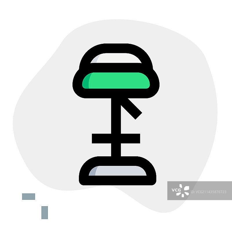 带软垫的可调节脚踏凳图片素材