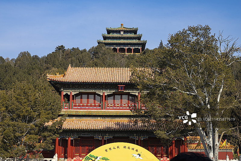 北京景山公园图片素材