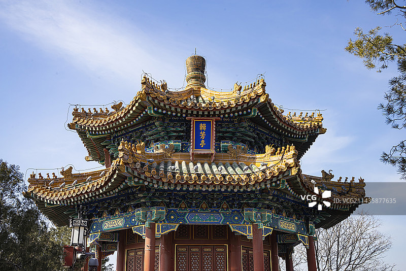 北京景山公园图片素材